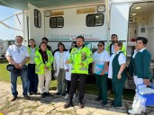 IMSS instala Unidad Médica Móvil en Puebla para apoyar a la población afectada por lluvias