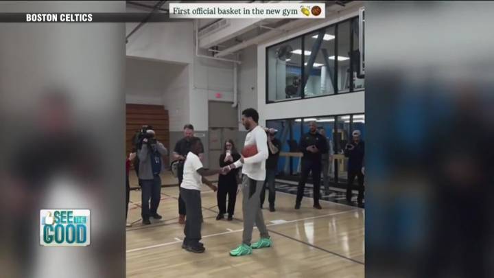 SEE THE GOOD: Jayson Tatum surprises Boston kids with updated YMCA gym