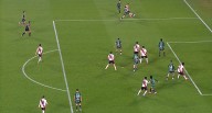 Gol anulado a Borja hoy, River Plate vs. Sarmiento por Liga Argentina 