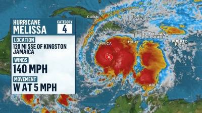 En Jamaica prevén inundaciones catastróficas por el huracán ´Melissa´ como categoría 5
