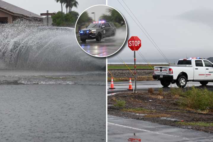 Roads underwater as heavy Sunday morning rain slams Maricopa