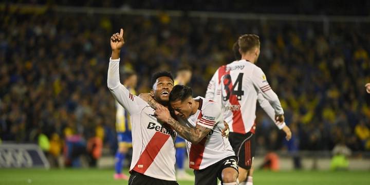 Miguel Borja marcó en la derrota de River Plate, pero alcanzó histórico récord que le pertenecía a Juan Pablo Ángel