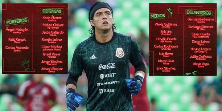México da lista de convocados para los amistosos vs Colombia y Ecuador