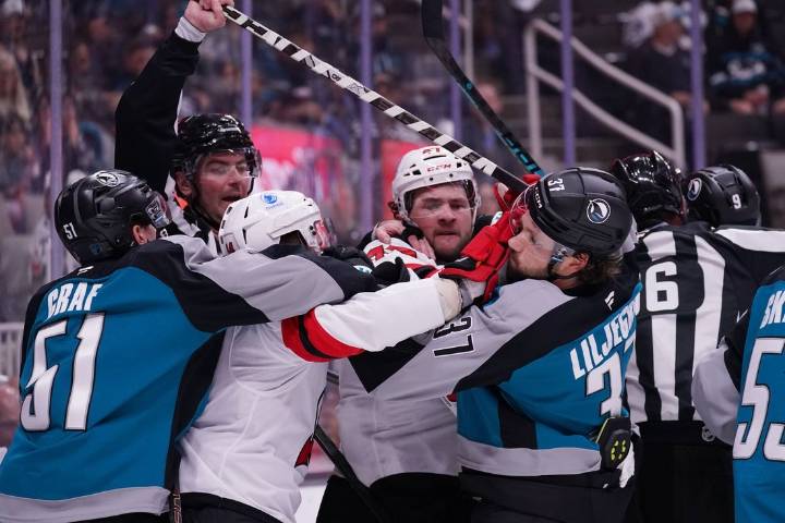 Deadspin | Sharks overpower Devils to record first home win of season