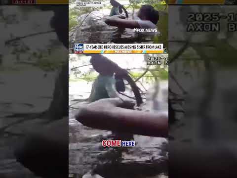 'INCREDIBLE': 17-year-old hero saves autistic sister from lake #shorts