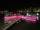 Talca se puso el lazo rosa durante octubre para concientizar en torno a la Prevención del Cáncer de Mama