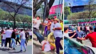 Video: Hubo una violenta batalla campal entre taxistas y choferes de aplicación en Aeroparque