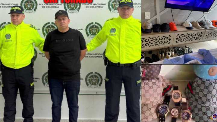 La impresionante colección de gorras de diseñador y relojes de alta gama en poder de alias Caracas, cabecilla de brazo armado del ‘Tren de Aragua’