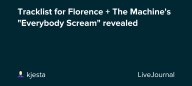Tracklist for Florence + The Machine's "Everybody Scream" revealed: ohnotheydidnt