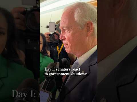 Day 1: senators react to government shutdown