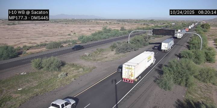Part of I-10 shut down after vehicle crashes into semi