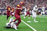 Commanders QB Jayden Daniels will have MRI after hamstring injury