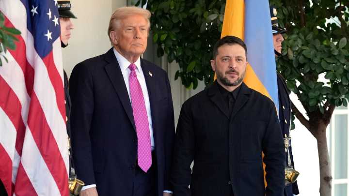 Trump meets Zelenskyy at White House a day after call with Putin