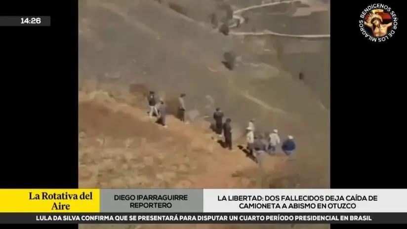 Accidente en La Libertad: caída de camioneta a abismo en Otuzco deja dos fallecidos