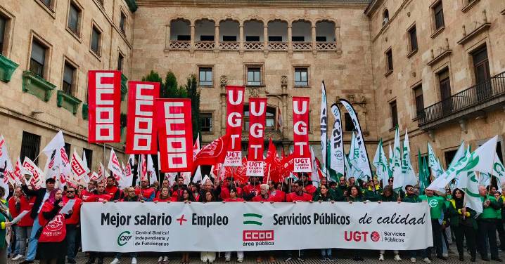 Los sindicatos se movilizan en Salamanca por las condiciones de los trabajadores públicos y amenazan con huelga