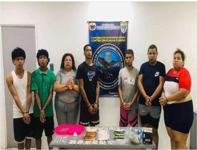 Agarraron a siete microtraficantes que operaban en La Guaira