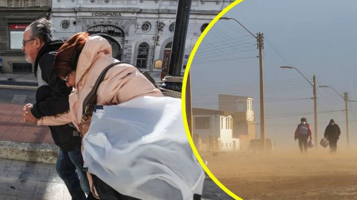 "Corriente en chorro": Emiten aviso por viento de hasta 80 km/h con probabilidad de tormentas de arena en tres regiones