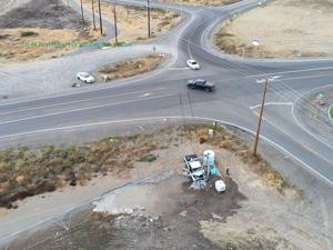 Single-vehicle collision causes irrigation leak on Taylor Flats Road