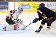 Carter George notches first shutout at home