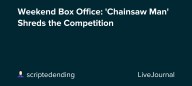 Weekend Box Office: 'Chainsaw Man' Shreds the Competition: ohnotheydidnt