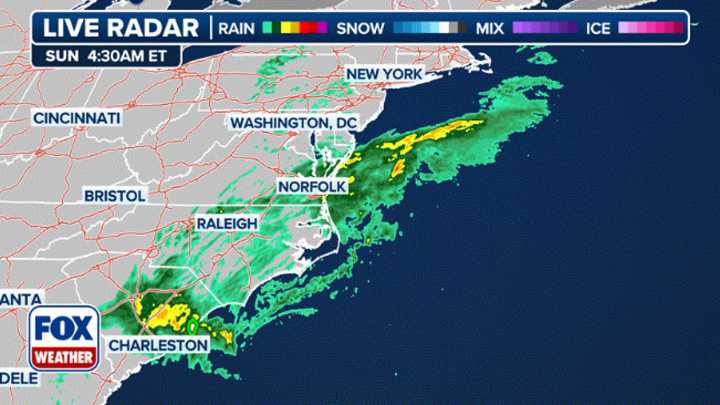 When is the Nor'easter rain, storm, winds coming to Philadelphia area?