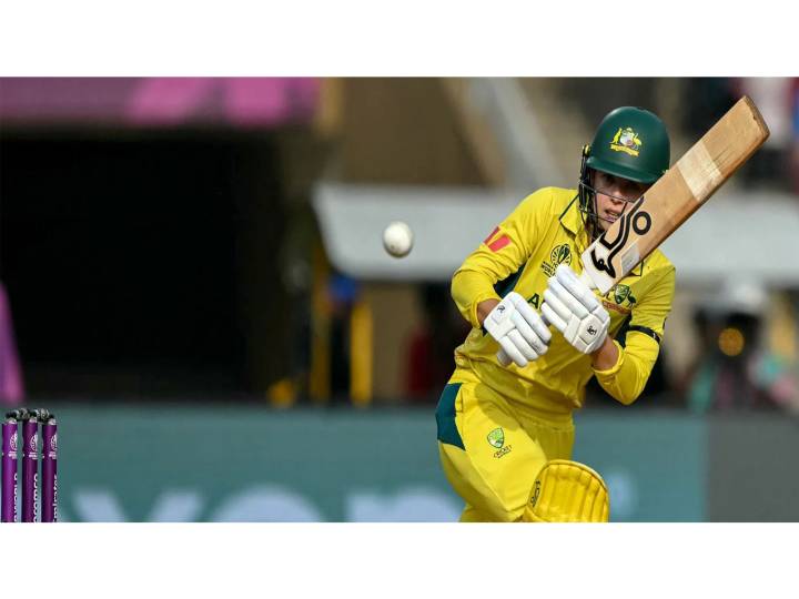 Litchfield makes history during WC semifinal against India