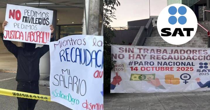 SAT aclara que pese a manifestaciones de sus trabajadores en algunas oficinas, únicamente en estas instalaciones se suspenderá la atención al público