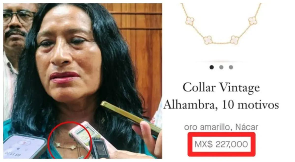 Abelina López, alcaldesa de Acapulco, defiende collar valuado en 227 mil pesos: “¿Qué culpa tengo yo de que me amen?”