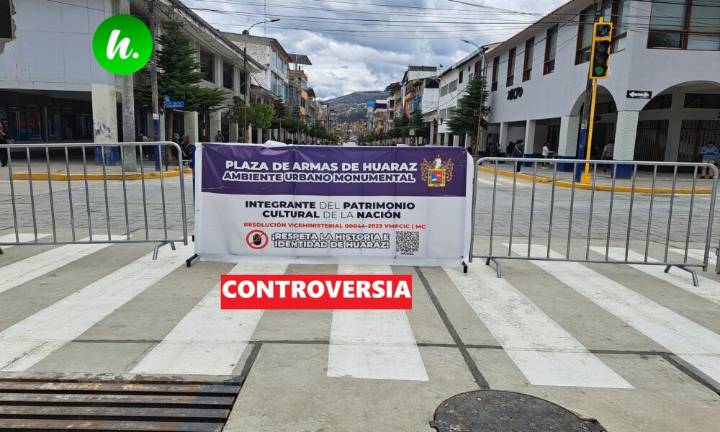 Cierre peatonal divide a Huaraz