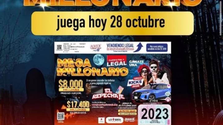 Conozca los números ganadores de la Lotería Cruz Roja del martes, 28 de octubre