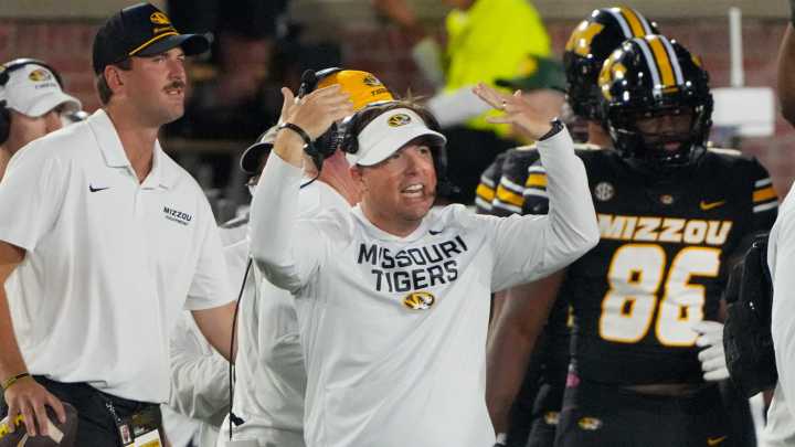Missouri coach Eli Drinkwitz makes Senate joke to Paul Finebaum