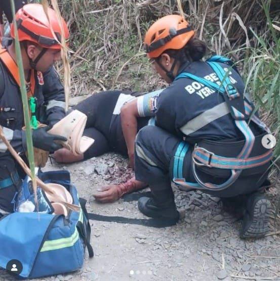 Horco Molle: Bomberos rescatan a ciclista accidentado en senderos