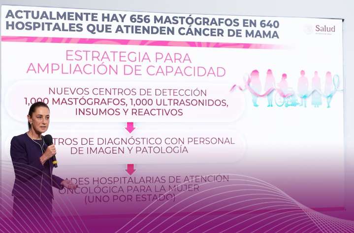 Sheinbaum impulsa atención universal al cáncer de mama