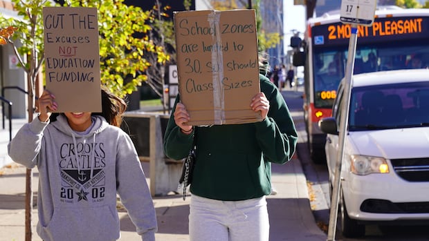 Alberta stopped tracking class sizes. Then it changed its funding formula. Now, it's a teachers' strike issue