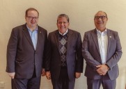 Se reúnen David Monreal y Ángel Román con Rector de la UNAM