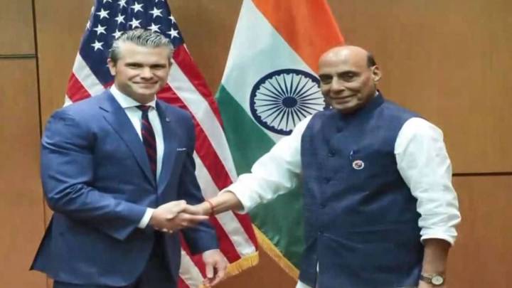 Rajnath Singh Holds Key Meeting With US Secretary of War Pete Hegseth World News