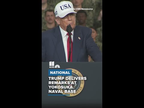 Trump delivers remarks at Yokosuka Naval Base
