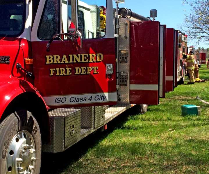 Firefighters respond to tree on fire