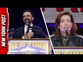 'Tax the Rich!': Kathy Hochul Speech Disrupted by Chants at Mamdani Rally