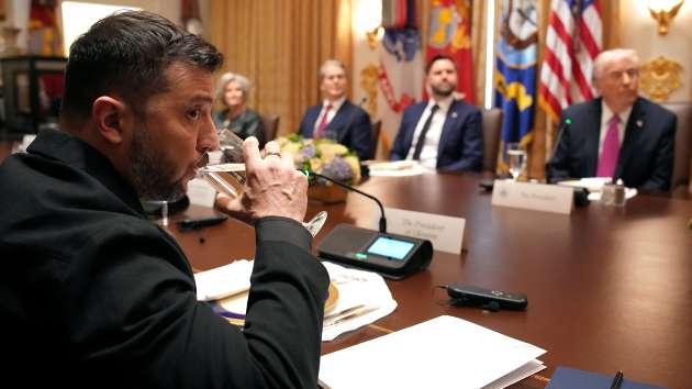 Trump, Zelenskyy meet at White House to discuss Russia