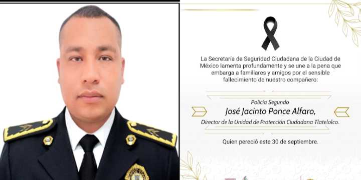 SSC-CDMX confirma identidad del policía asesinado en Edomex tras asalto: es el oficial José Jacinto Ponce