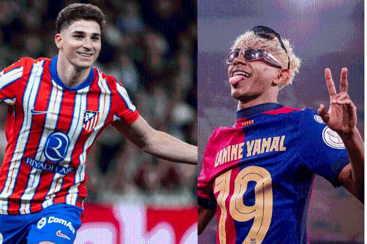 Mientras Lamine Yamal gana 17.6 millones al año en el Barcelona, esto gana Julián Álvarez en el Atleti