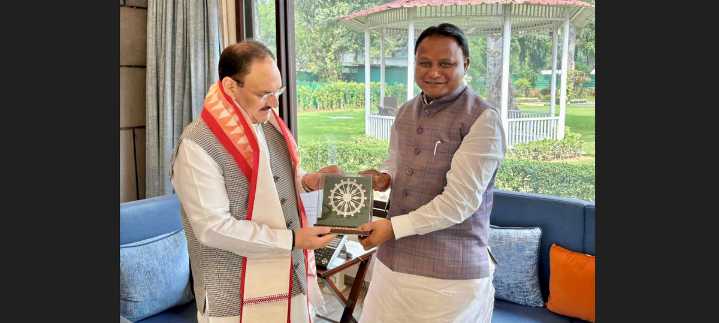 Odisha CM Majhi meets BJP president Nadda in Delhi, discusses organisational matters