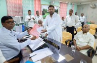 Kishor opts out, Tejashwi files nomination from Raghopur