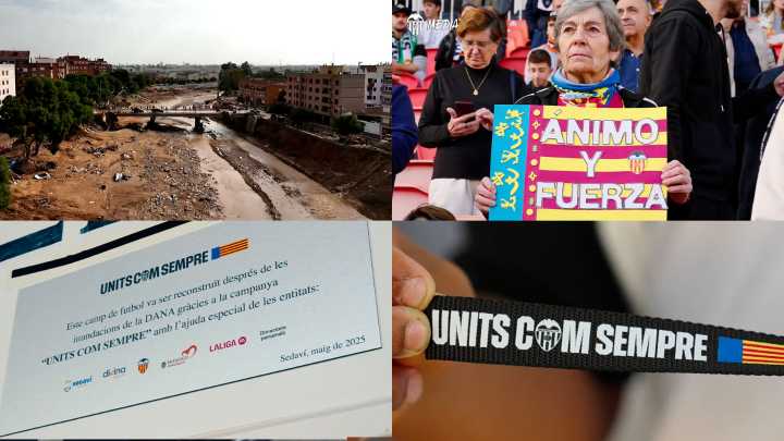 Pone los pelos de punta: el emotivo vídeo del Valencia en el aniversario de la DANA