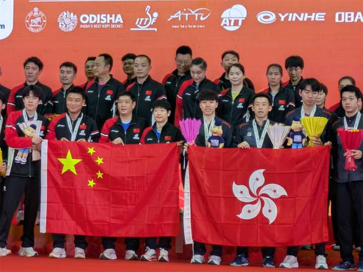 China sweep men’s and women’s team finals to claim double gold