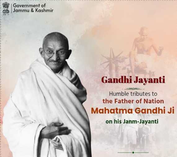 LG Manoj Sinha extends greetings on Gandhi Jayanti, urges citizens to uphold Bapu’s ideals