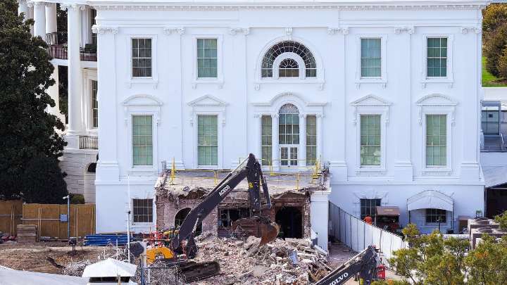 Crew finishes tearing down White House’s East Wing for ballroom