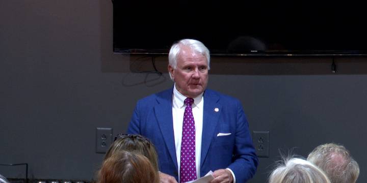 Georgia House Speaker Jon Burns visits Evans for Faith and Flag event