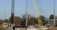 First beams installed on new Alliant Energy LightLineTM bridge in Cedar Rapids